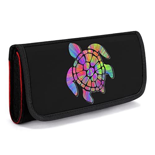 Sea Turtle Tye-Dye Carrying Case for Switch Portable Travel Storage Bag Protective Pouch with 5 Game Card Slots