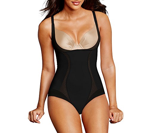 Maidenform womens Firm Foundations Your Own Bra Bodybriefer Shapewear Briefs, Black, Large US
