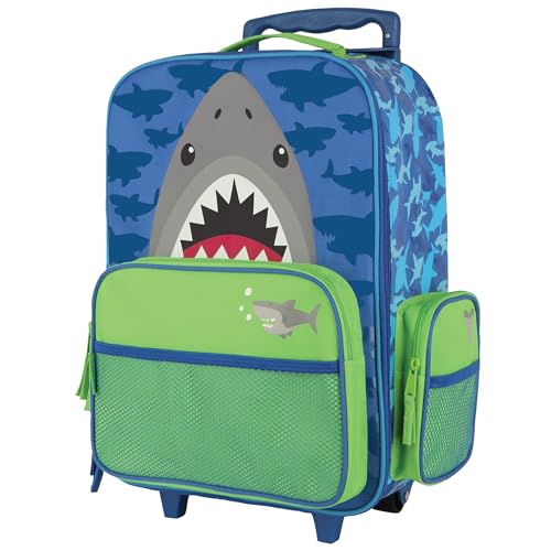 Stephen Joseph Boys' Classic Rolling Luggage, Shark, One Size