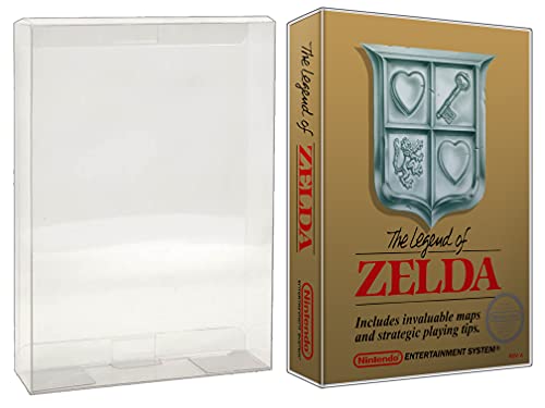 MALKO Video Game Protector Compatible with Nintendo NES Games Box | Clear Plastic Sleeve | 10 PACK