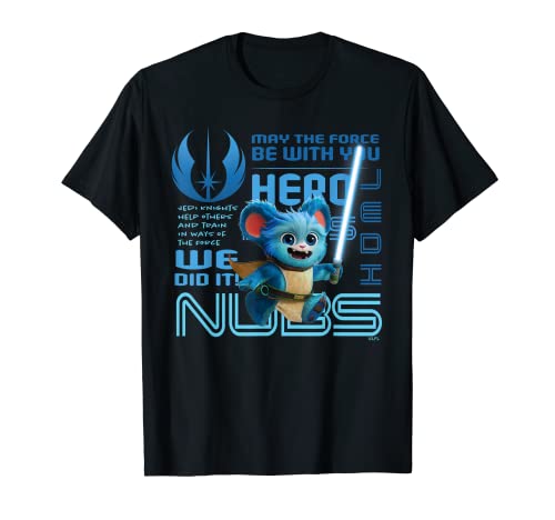 Star Wars Young Jedi Adventures Nubs Jedi Hero & Lightsaber T-Shirt
