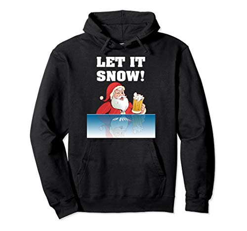 Let It Snow Cocaine Santa Sweater White Christmas Gift Adult Pullover Hoodie