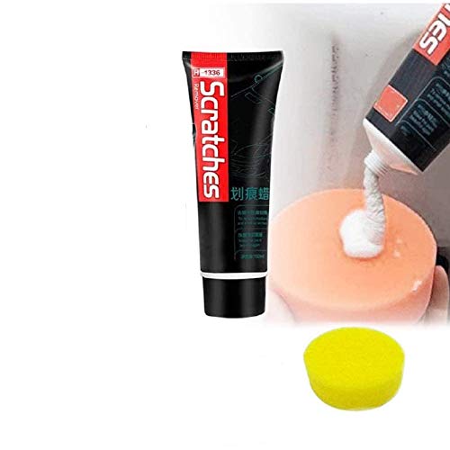 KINGSLAY, ScratchFree Stove Top Scratch Remover Polishing Wax ,100ml Cooktop Cleaner Kit,Multipurpose Glass Ceramic Stovetop, Soft Cleaner,Car Paint Scratch Repair,Remove Scratches,Rust(with sponge