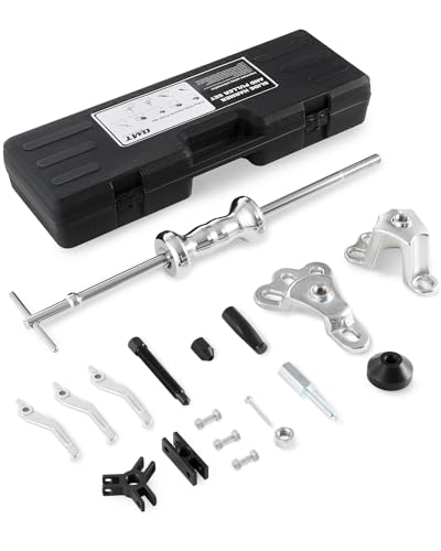 Orion Motor Tech Slide Hammer, 9-Way Internal/External Slide Hammer Puller Set - Pulls Hubs, Rear Wheel Axle Shafts, Bearings, Bushings, Seals, Retainers