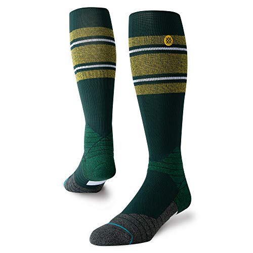 Stance Mens Diamond Pro Otc Stripe Socks Green/Yellow L