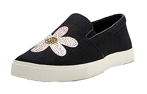 Katy Perry Women's The Kerry Sneaker, DAISY/BLACK, 8