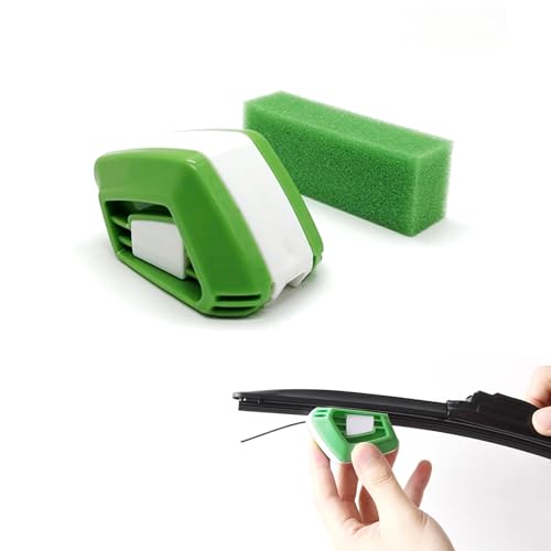 Sodcay 1 PC Car Windshield Wiper Regroover, Cleaning Car Wiper Blade Cutter Repairer, High-performance ABS Wiper DIY Smart Quickly Repair Tool, Universal Maintenance Accessories for Most Cars (Green)
