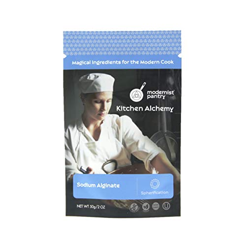Pure Sodium Alginate (Molecular Gastronomy) ⊘ Non-GMO Vegan OU Kosher Certified - 50g/2oz