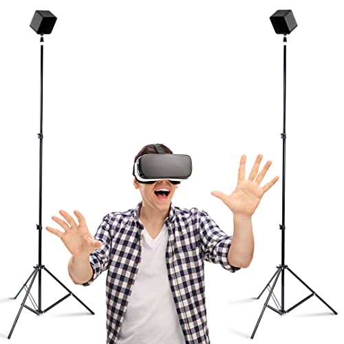 Skywin-VR Tripod Stand, HTC Vive Base Station Compatible Sensor Stand and Base Station Mount for Vive Sensors or Oculus Rift Constellation (2 Stands)