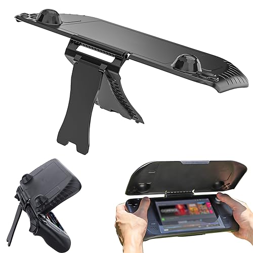 3 in1 Protective Cover Case & Sunhood & Stand Base Fit for Steam Deck, Anti-Scratch Cover Protector Sun Shade With Holder Compatible with Steam Deck Game Console Accessories