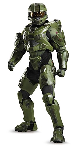 Disguise Men's Halo Master Chief Ultra Prestige Costume, Green, X-Large