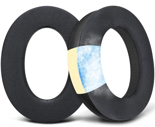 SOULWIT Ear Pads for Sennheiser HD599/HD598/SE/CS/SR/HD595/HD569/HD560S/HD558/HD518/Game Zero/G4ME Zero, Earpads Cushions for PC37X/PC38X/PC350/PXC350/PXE350/PC360/HD380/HD380-Pro - HD598 CG Black