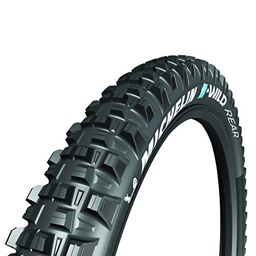 Michelin E-Wild Rear Mountain Bike Tire for Hard, Dry, Soft and Mixed Terrain, GUM-X3D Compound, 27.5 x 2.80 inch