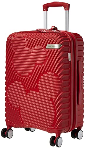 American Tourister Disney Molded Hardside Expandable Luggage with Spinner Wheels, Red, Carry-On 20-Inch