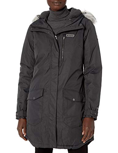 Columbia Women's Suttle Mountain Long Insulated Jacket, Black, Medium