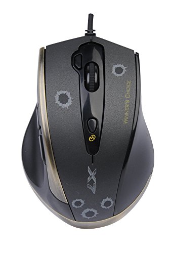 A4tech X7 V-Track F3 Gaming Mouse with Advanced Macro Script - 7 programmable Buttons - Rubberized Side Grip - 3000 CPI