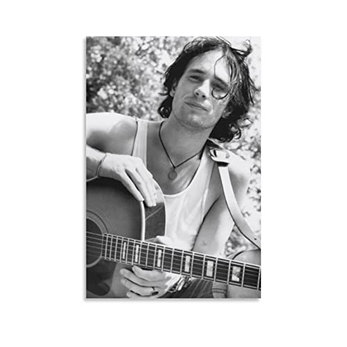 XNASU Jeff Buckley Rock Singer Guitarist Art Poster (5) Painting On Canvas Wall Art Poster Scroll Picture Print Living Room Walls Decor Home Posters 16x24inch(40x60cm)