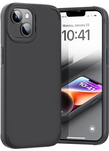 TEAM LUXURY Case for iPhone 14/13, [UNIQ Series] Shockproof [Dura Layer] Premium Protective Phone Case Cover, 6.1 Inch (Black)