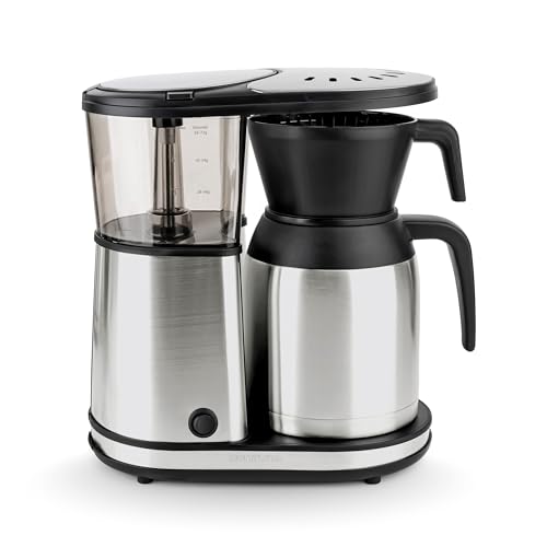 ---Bonavita 8 Cup Coffee Maker, One-Touch Pour Over Brewing with Thermal Carafe, SCA Certified, Stainless Steel (BV1900TS)
