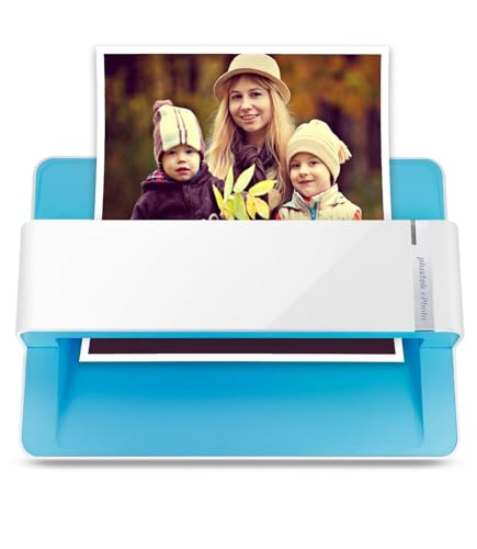 Plustek Photo Scanner ePhoto Z300, Scans 4x6 inch Photos in 2 Seconds, Auto crop and deskew with CCD Sensor, Supports Mac and PC