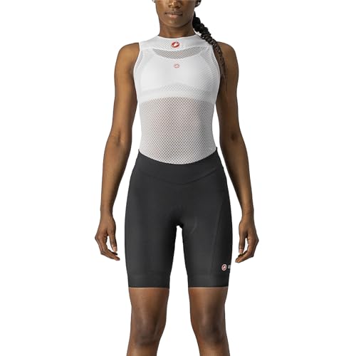 Castelli Women’s Endurance Short for Road and Gravel Biking I Female Padded Cycling Shorts - Black - Large