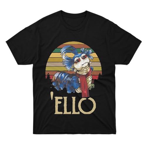 T-Shirt Labyrinth Women The Gift for Men Worm Boy Ello Sleeve Cult Friend Labyrinth Family Vintage Unisex Retro Girl Multicoloured