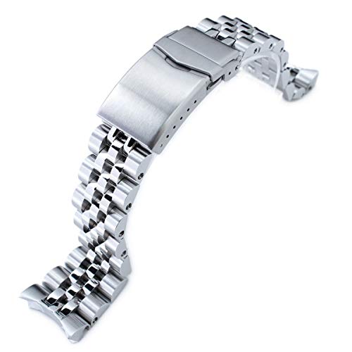 MiLTAT 22mm Watch Band for Seiko 5 Models SRPD053 SRPD055, Angus-J Louis Screw-Links