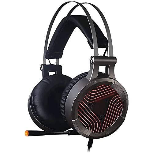Gaming Headset with Mic Mobile Phone and Notebook Controllable Volume with Soft Earmuffs Gaming Headphones