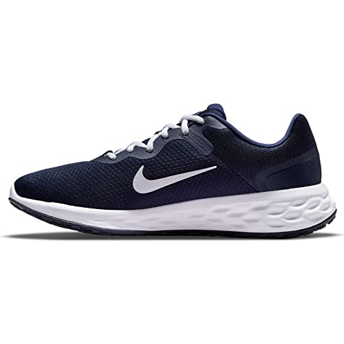 Nike mens Revolution 6 NN Road Running Shoes, Midnight Navy White Obsidian Ashen Slate, 12