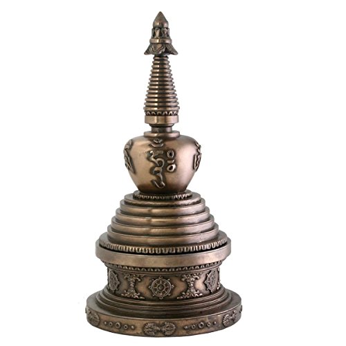 Round Stupa Box Jewelry Holder Buddha Shrine Decoration Collectible