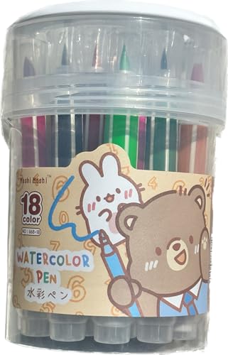 Moshi Moshi Watercolor Pen 18 Color (Bear)