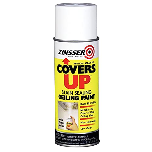 ZINSSER 6 Pack of 13 oz 03688 White, Covers Up Ceiling Paint And Primer