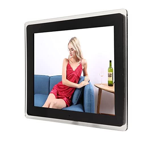 Electronic Photo Album, Digital Photo Frame Clock Calendar Support Video Picture 100‑240V for Home (US Plug)