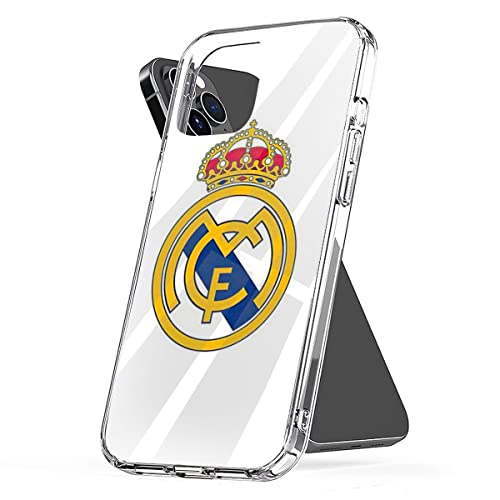 Phone Case Cover Compatible with iPhone Hull 8 Real 11 Madrid 14 Football 15 Pro Max 7 X Xr 12 SE 2022 13 for Samsung S21 S22 S23 S24 Ultra Transparent
