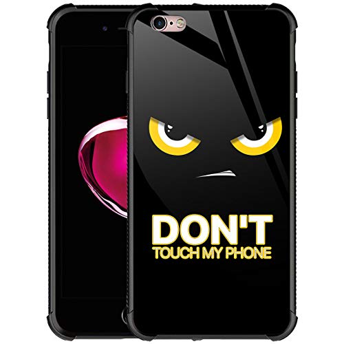 CARLOCA iPhone 6S Plus Case,iPhone 6 Plus Cases for Girls Women Boys,Angry Don't Touch My Phone Pattern Design Shockproof Anti-Scratch Case for iPhone 6/6s Plus