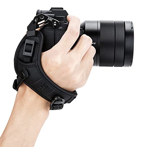JJC Deluxe Mirrorless Camera Hand Grip Strap for Sony A7IV A7 III II A7CR A7C II A7RV IV A7RIII II A7SIII II A9II A9 A1 ZV-E1 A6700 A6600 A6500 A6400 A6300 A6100 A6000 Panasonic G9 G95 S5 S1 S1R &More