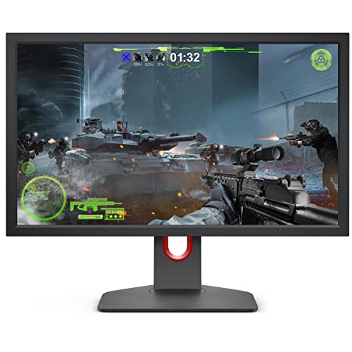 BenQ ZOWIE XL2411K 24-Inch 144Hz Gaming Monitor | 1080P | Smaller Base | Ergonomic Stand | XL Setting to Share | Customizable Quick Menu | DyAc | 120Hz Compatible for PS5 and Xbox series X, Dark Grey