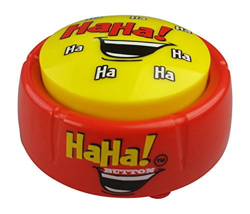 Talkie Toys Products Ha Ha Button - 11 Funny Ha Ha Sounds - Funny Talking Button for Games, LOL Moments, Big Laughs, Office Humor - Great Gag Gift and Stocking Stuffer