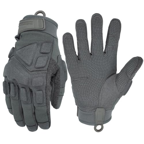 Seibertron Patented S.O.L.A.G 2.0 Gloves - Versatile Gloves for Outdoor Activities, Including Cycling, Motorcycle Riding, and Climbing Grey L
