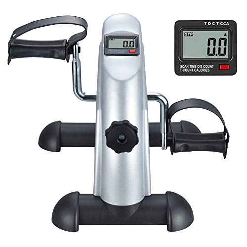 Mini Exercise Bike TODO Pedal Exerciser Foot Peddler Portable Therapy Bicycle with Digital Monitor
