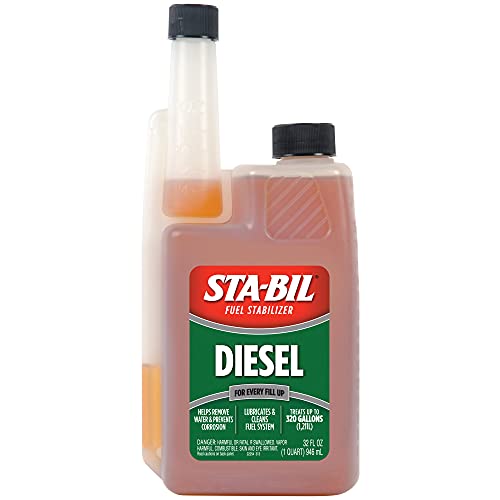 STA-BIL Diesel Fuel Stabilizer And Performance Improver - Keeps Diesel Fuel Fresh For Up To 12 Months - Lubricates And Cleans The Fuel System - Treats 320 Gallons, 32 fl. oz. (22254)