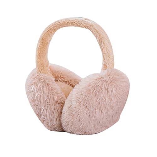 Ztexkee Ear Warmers for Women, Soft & Warm Ear Covers Cute Plush Ear muffs Folding Ear Muffs for Winter