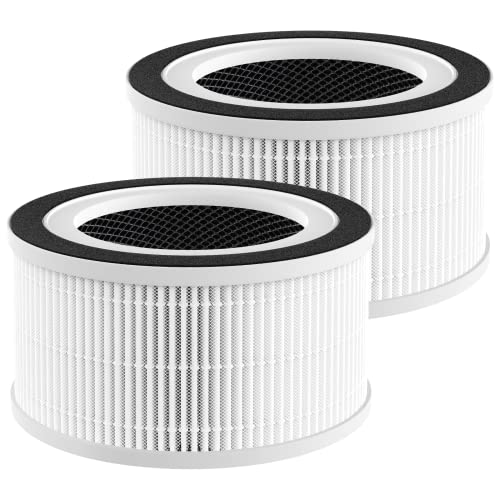 2 Pack Hepa Replacement Filter Compatible with Afloia Fillo/Halo/Mooka Allo, 3-in-1 H13 True HEPA Filtration for Afloia Air Puri-fier Filter Replacement