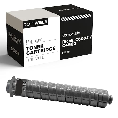 Do it Wiser Compatible Printer Toner Cartridge Replacement for Ricoh 841849 for use in Ricoh MP C6003 MP C4503 MP C5503 MP C6004 (1Pack - Black)