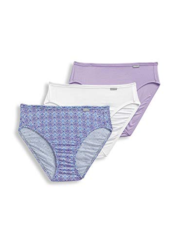 Jockey Women's Underwear Supersoft French Cut - 3 Pack, Crochet Tile/Soft Lilac/White, 7