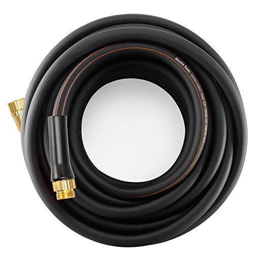 Giraffe Tools Hybrid Garden Hose 5/8 in. x 50 ft. Heavy Duty, Lightweight, Flexible, Durable Water Hose with Sleeves, No-kink, Leak-proof Gardening Hose with Male to Female Fittings