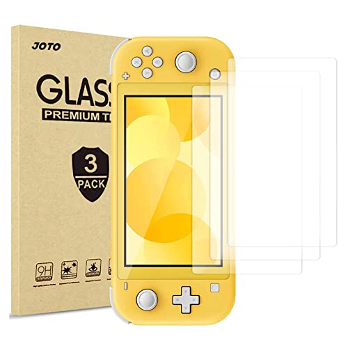 JOTO [3 Pack] Screen Protector for Nintendo Switch Lite, Tempered Glass Screen Film Guard Rounded Edge Real Glass Screen Protector for Switch Lite 2019