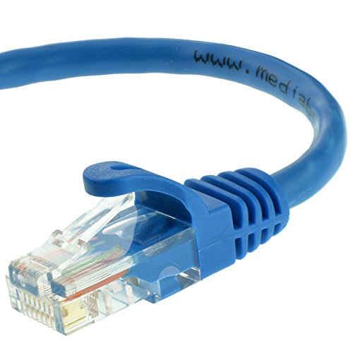 Mediabridge Ethernet Cable (25 Feet) - Supports Cat6 / Cat5e / Cat5 Standards, 550MHz, 10Gbps - RJ45 Computer Networking Cord (Part# 31-399-25X)