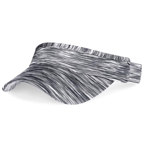 Marrywindix 1 Piece of Grey Sun Visor Hat Stretch Headband Visor Sport Wear Athletic Visor Elastic Visor Cap for Women and Men