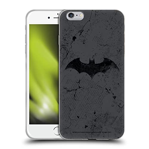 Head Case Designs Officially Licensed Batman DC Comics Logo Distressed Hush Soft Gel Case Compatible with Apple iPhone 6 Plus/iPhone 6s Plus